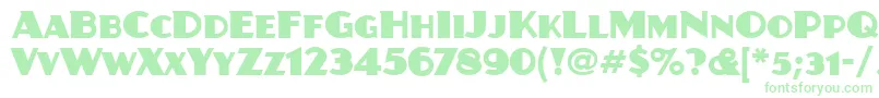 JuanitaitcTt Font – Green Fonts on White Background