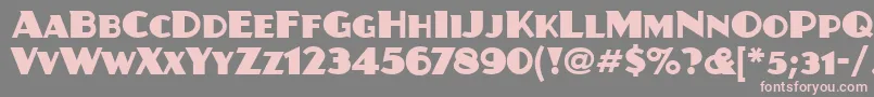 JuanitaitcTt Font – Pink Fonts on Gray Background