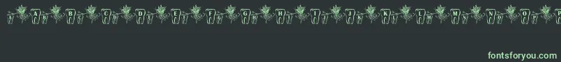 ToothFairy Font – Green Fonts on Black Background