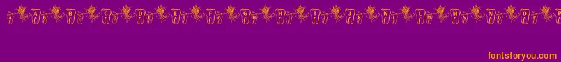 ToothFairy Font – Orange Fonts on Purple Background