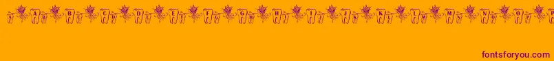 ToothFairy Font – Purple Fonts on Orange Background