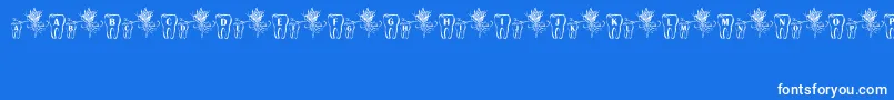 Police ToothFairy – polices blanches sur fond bleu