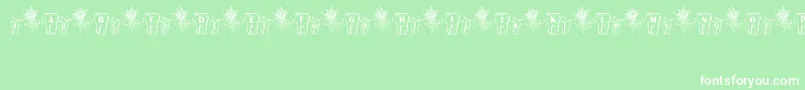 ToothFairy Font – White Fonts on Green Background