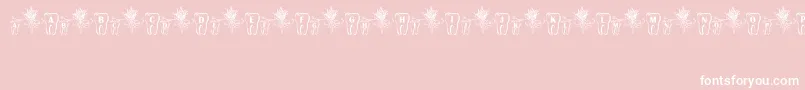 fuente ToothFairy – Fuentes Blancas Sobre Fondo Rosa