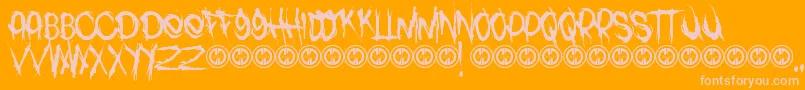 More about PackOfWolves Font PackOfWolves Font – Pink Fonts on Orange Background