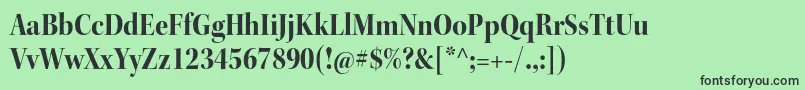 KeplerstdBoldscndisp Font – Black Fonts on Green Background