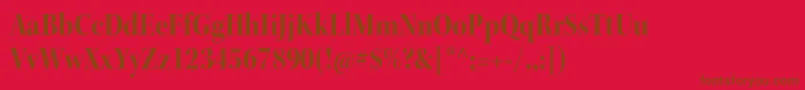 KeplerstdBoldscndisp Font – Brown Fonts on Red Background