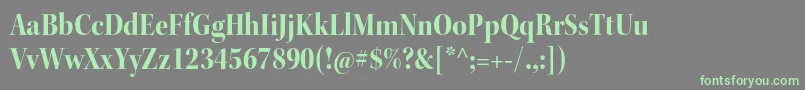KeplerstdBoldscndisp Font – Green Fonts on Gray Background