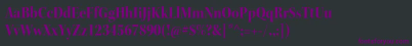 Шрифт KeplerstdBoldscndisp – фиолетовые шрифты на чёрном фоне