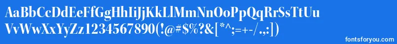 KeplerstdBoldscndisp Font – White Fonts on Blue Background