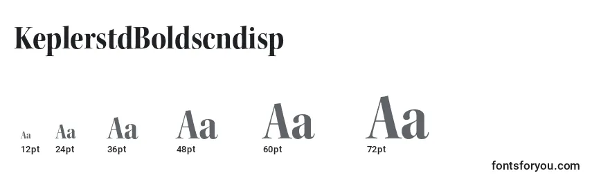 KeplerstdBoldscndisp Font Sizes
