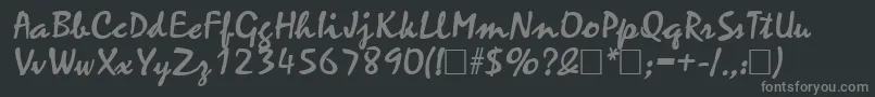 More about ZephyrBold Font ZephyrBold Font – Gray Fonts on Black Background