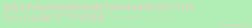 Dwarfspirits Font – Pink Fonts on Green Background