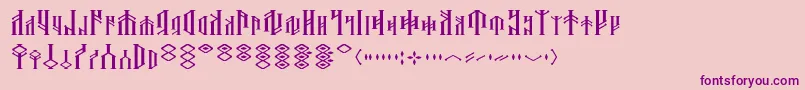 Dwarfspirits Font – Purple Fonts on Pink Background