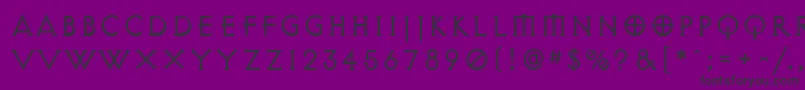DiabloLight Font – Black Fonts on Purple Background