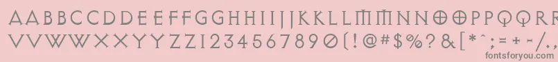 DiabloLight Font – Gray Fonts on Pink Background