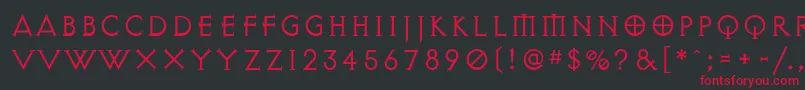 DiabloLight Font – Red Fonts on Black Background