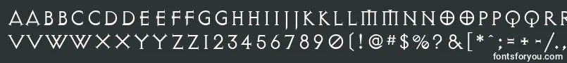 DiabloLight-fontti – valkoiset fontit mustalla taustalla