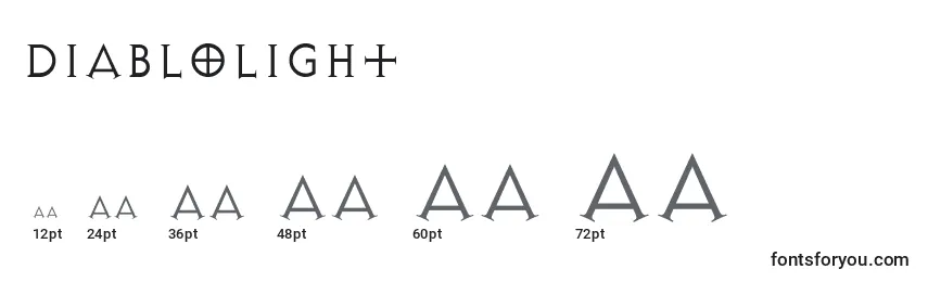 DiabloLight Font Sizes