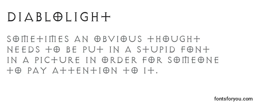 DiabloLight Font