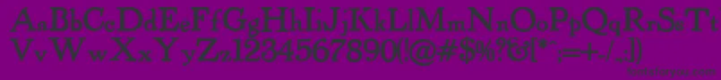 Powellantique ffy Font – Black Fonts on Purple Background