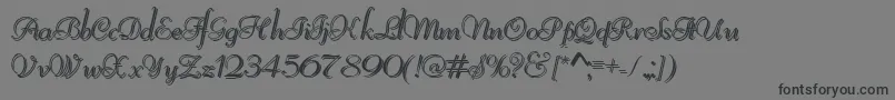 ReliantShadowFree Font – Black Fonts on Gray Background