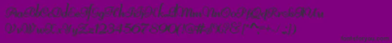 フォントReliantShadowFree – 紫の背景に黒い文字