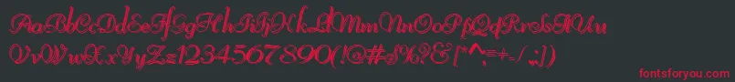ReliantShadowFree Font – Red Fonts on Black Background