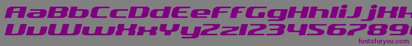 SfQuartziteExtendedItalic Font – Purple Fonts on Gray Background