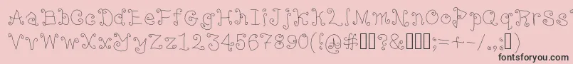 LampPost Font – Black Fonts on Pink Background