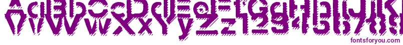 StampedNavyFontShadow Font – Purple Fonts on White Background