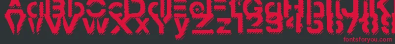 StampedNavyFontShadow Font – Red Fonts on Black Background