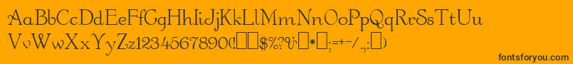 Orange Font – Black Fonts on Orange Background
