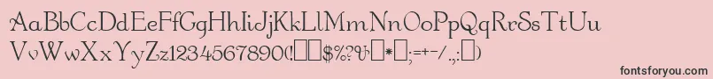 Orange Font – Black Fonts on Pink Background