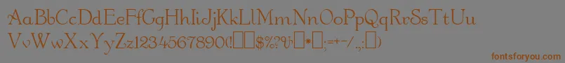 Orange Font – Brown Fonts on Gray Background