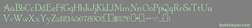 Orange Font – Green Fonts on Gray Background