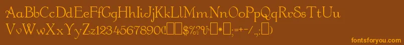 Orange Font – Orange Fonts on Brown Background