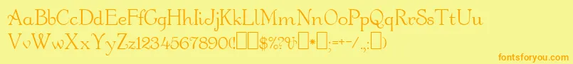 Orange Font – Orange Fonts on Yellow Background