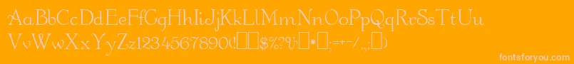 Orange Font – Pink Fonts on Orange Background