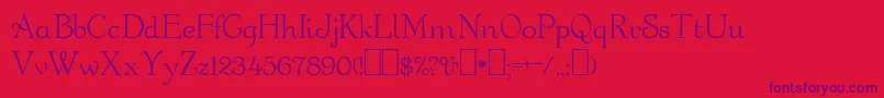 Orange Font – Purple Fonts on Red Background