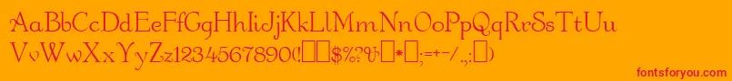 Orange Font – Red Fonts on Orange Background