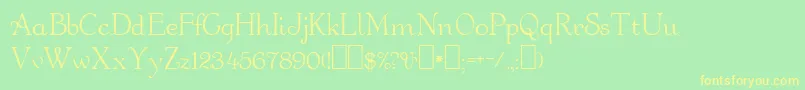 Orange Font – Yellow Fonts on Green Background