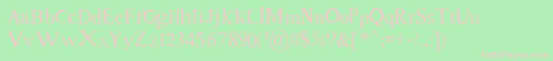 TomsNewRoman Font – Pink Fonts on Green Background