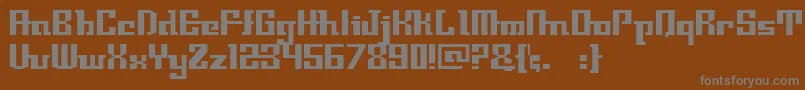 fuente Tabon – Fuentes Grises Sobre Fondo Marrón