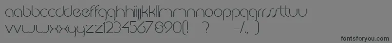 フォントJkabodeLightdemo – 黒い文字の灰色の背景