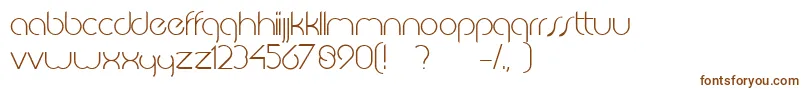 JkabodeLightdemo-fontti – ruskeat fontit valkoisella taustalla
