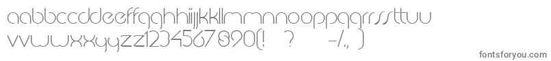 フォントJkabodeLightdemo – 白い背景に灰色の文字