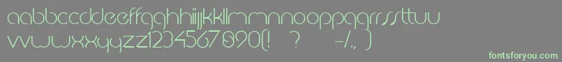 fuente JkabodeLightdemo – Fuentes Verdes Sobre Fondo Gris