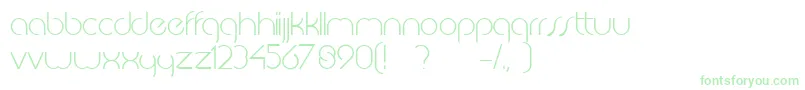JkabodeLightdemo-fontti – vihreät fontit valkoisella taustalla