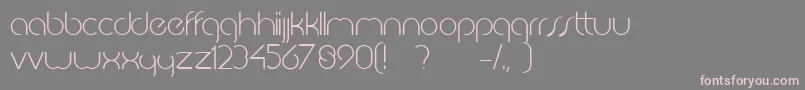 JkabodeLightdemo-fontti – vaaleanpunaiset fontit harmaalla taustalla